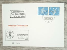 TR17 Enveloppe + Timbre Suisse 1969