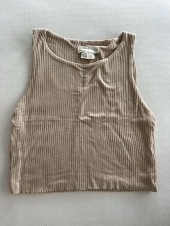 Croptop, beige, Gr. S