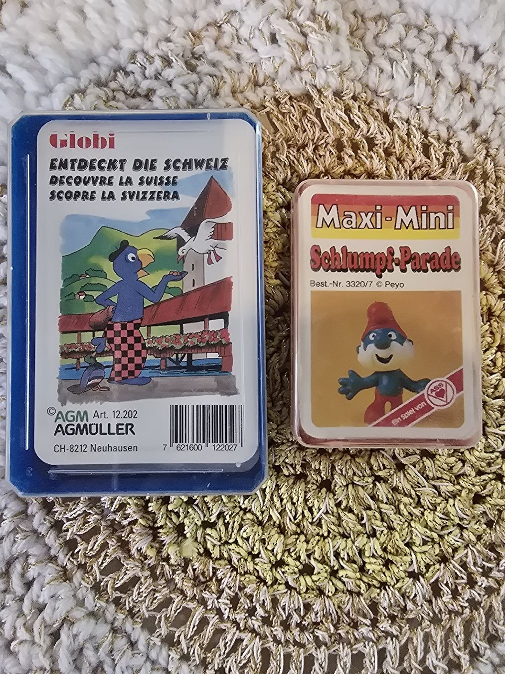 Giochi: Globi Entdeckt Die Schweiz & Schlumpf Parade Maxi-Mini – Usato da Busswil BE venduto da Mirkel