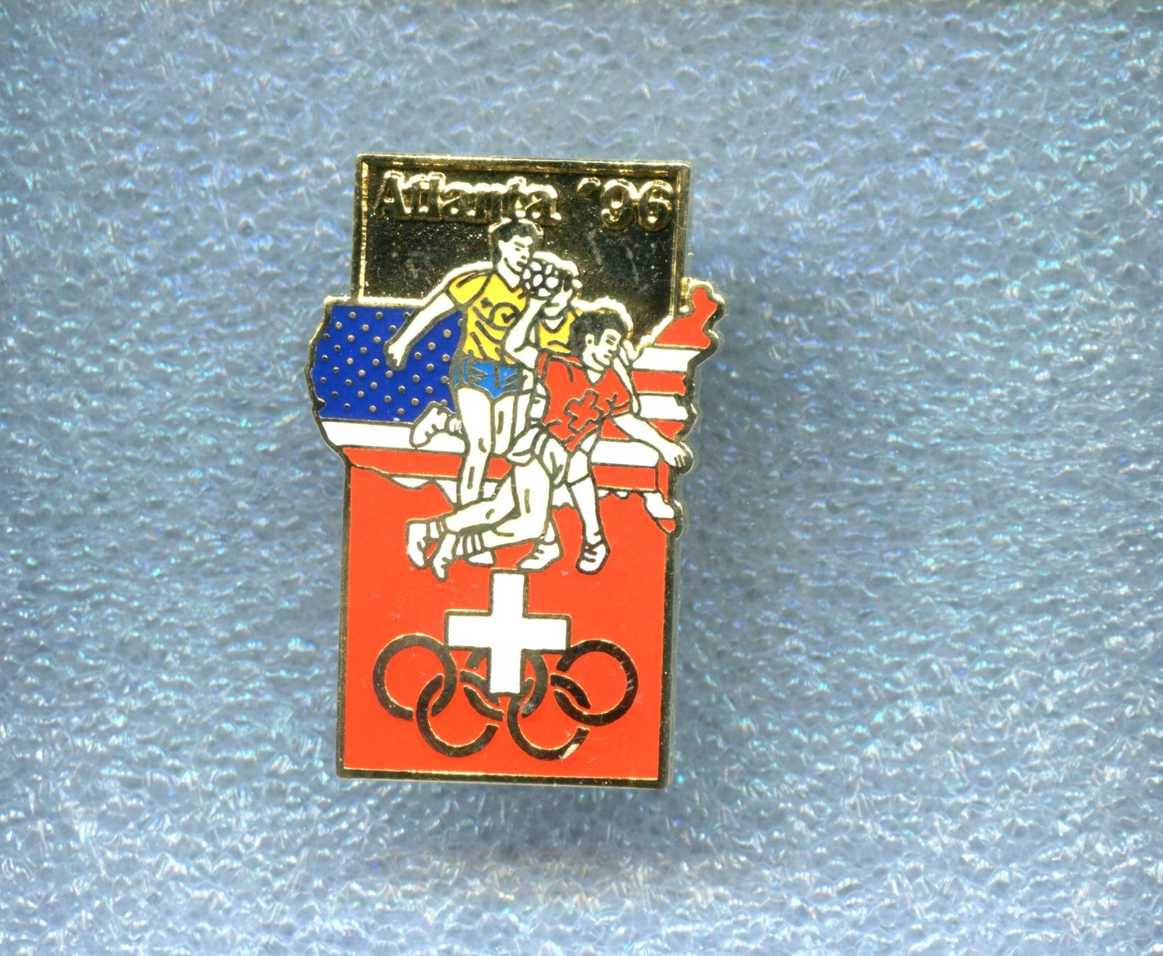 Placchette & Badge: Olympiade Atlanta '96  HANDBALL – Usato da Winterthur venduto da Sammleroase