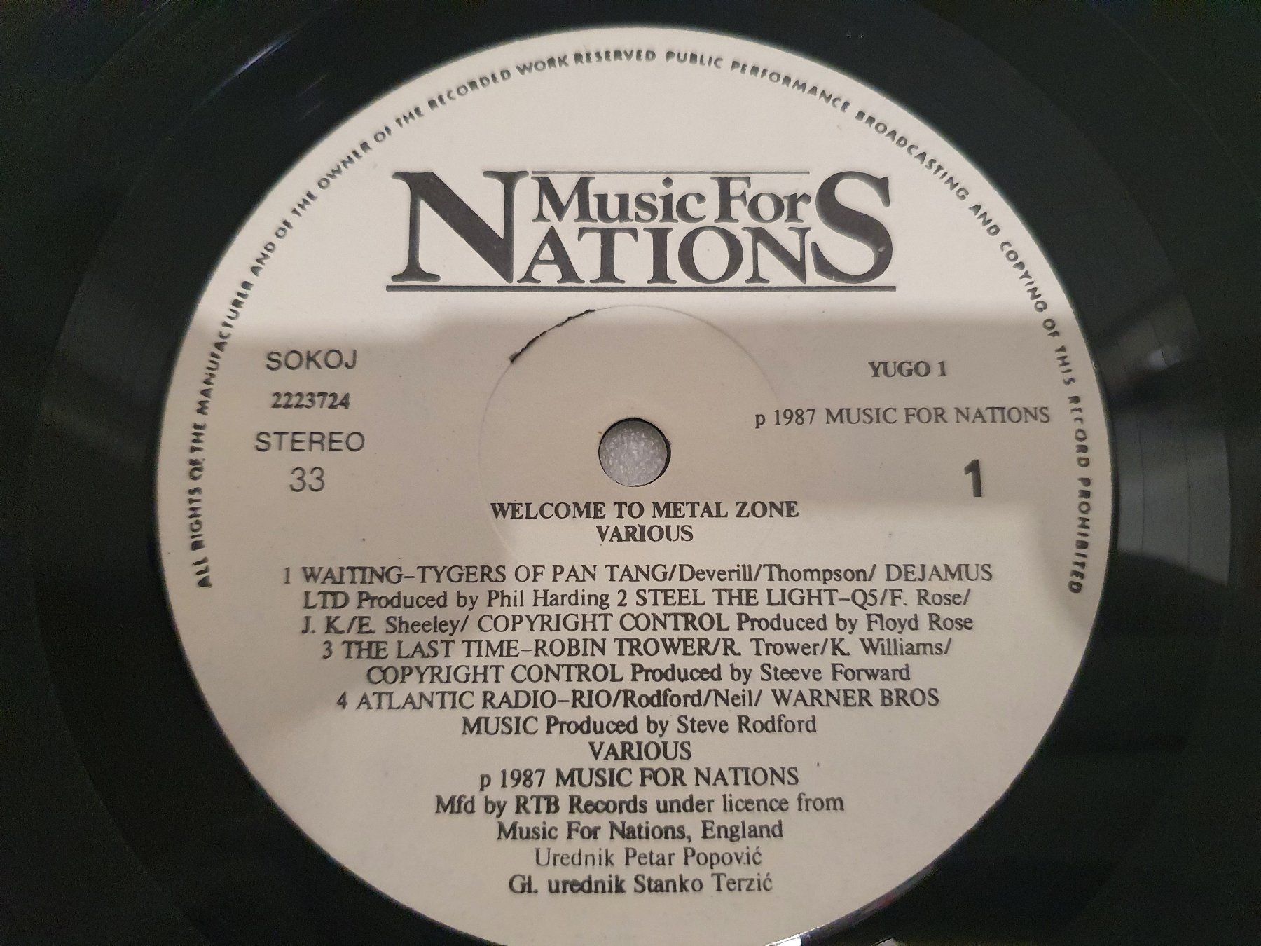 Dischi in vinile: Welcome To The Metal Zone – Usato da Uster venduto da Vinyl-Leidenschaft 5