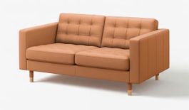 LANDSKRONA 2er-Sofa, Grann/Bomstad goldbraun/Holz