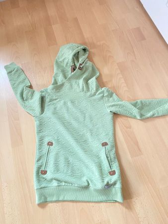 Frühlingsfrischer Kapuzenpullover, Grün, Grösse 36 (S)
