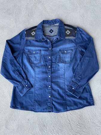 Damenjeanshemd /Country-Jeanshemd Grösse 46