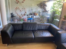3er- und 2er-Sofa Leder gebraucht