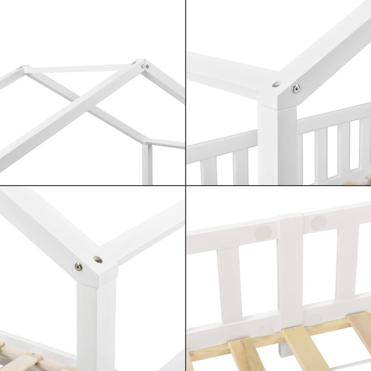 Kinderbett 90x200cm Prinzessinnenbett - Mit LED & Schublade