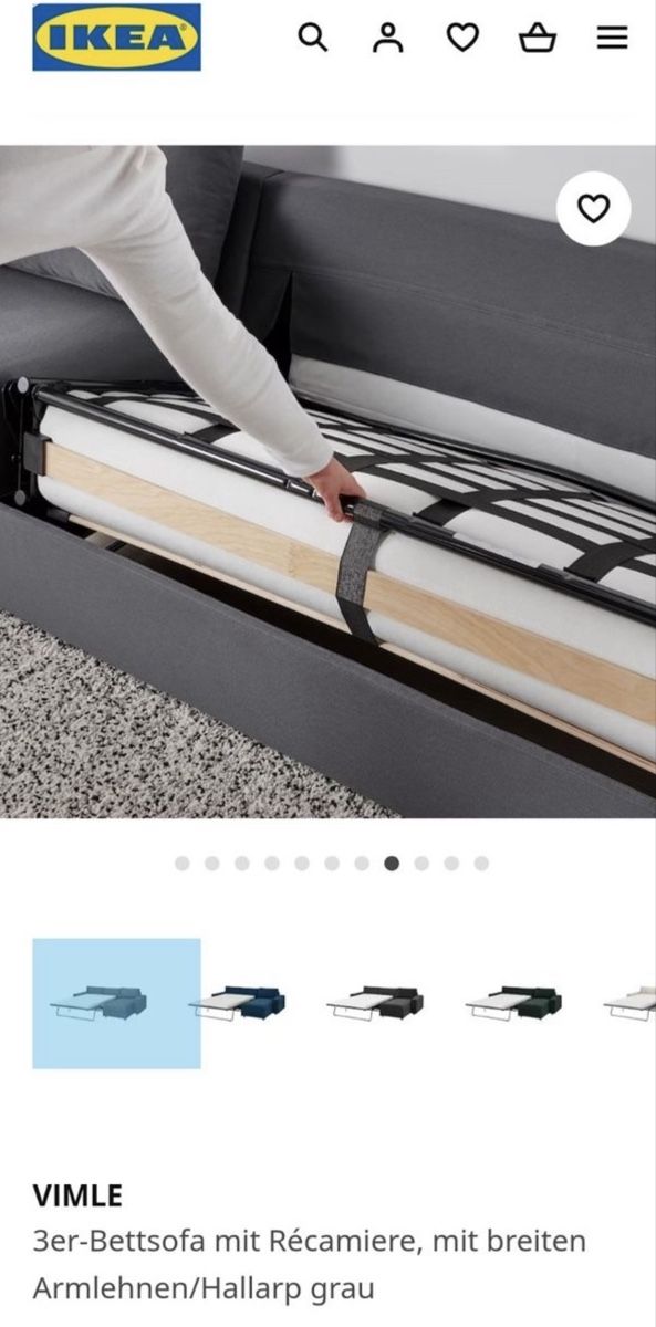Ikea Divani: Bettsofa Ikea Vimle - Sofa – Usato da Ennetbürgen venduto da de_dutchman 2