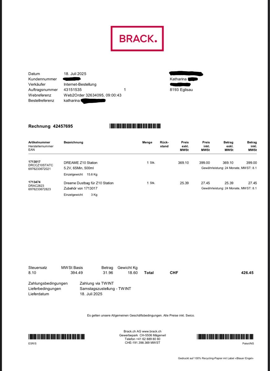Dreame Aspirapolveri & Accessori: Akkustaubsauger Dreame Z10 – Usato da Eglisau venduto da reto.gadola 4