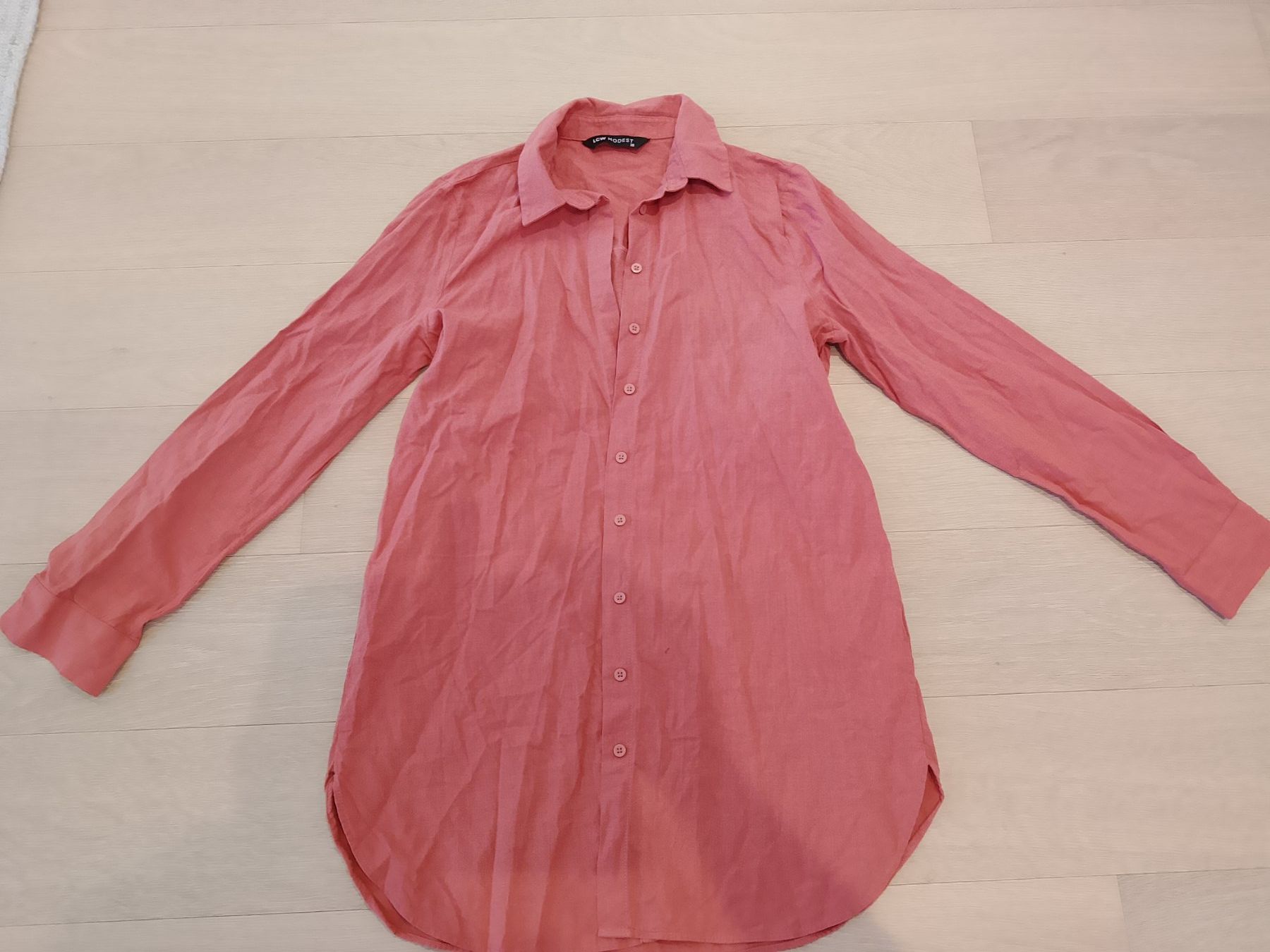 Camicette: LCW Modest Hemdbluse Gr. 36 Sommerlich Corailfarben – Usato da Bellikon venduto da MellonCollieMitTwint