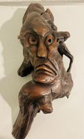 Holzschnitzerei Gesicht Wurzelholz ca. 27 cm unbestimmt