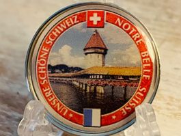 sehr schöne Medaille Luzern Kapellbrücke mit Zertifikat