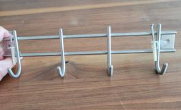 Siro Garderobenleiste mit 4 Haken, 30cm, Edelstahl gebürstet