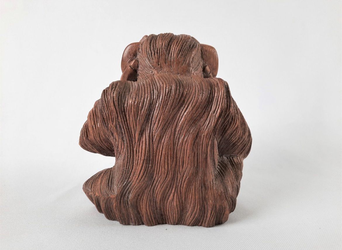 Sculture & Statue: Wooden Monkey Figurine🙉 – Usato da Seuzach venduto da Wolf936 3