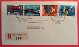 B263) 328-31, FDC Werbemarken 1957, Kt. 45. -