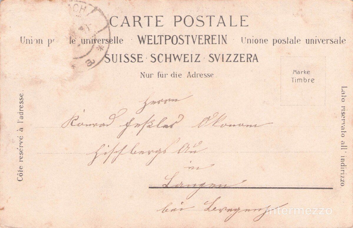 Cartoline postali: Luzern // ca. 1905 Hofkirche Seide Silke Schweizer – Usato da Basel venduto da intermezzo12 1