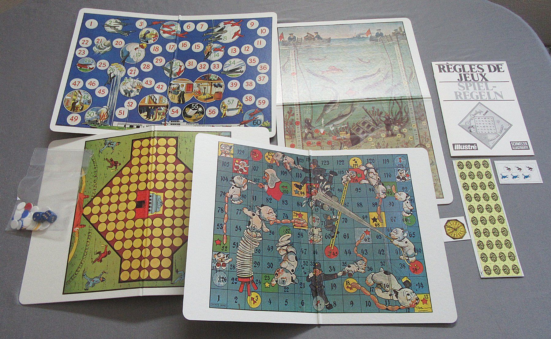 Giochi: 8 Nostalgie Spielbretter - Schweizer Illustrierte – Usato da Auenstein venduto da Padabimbim 1