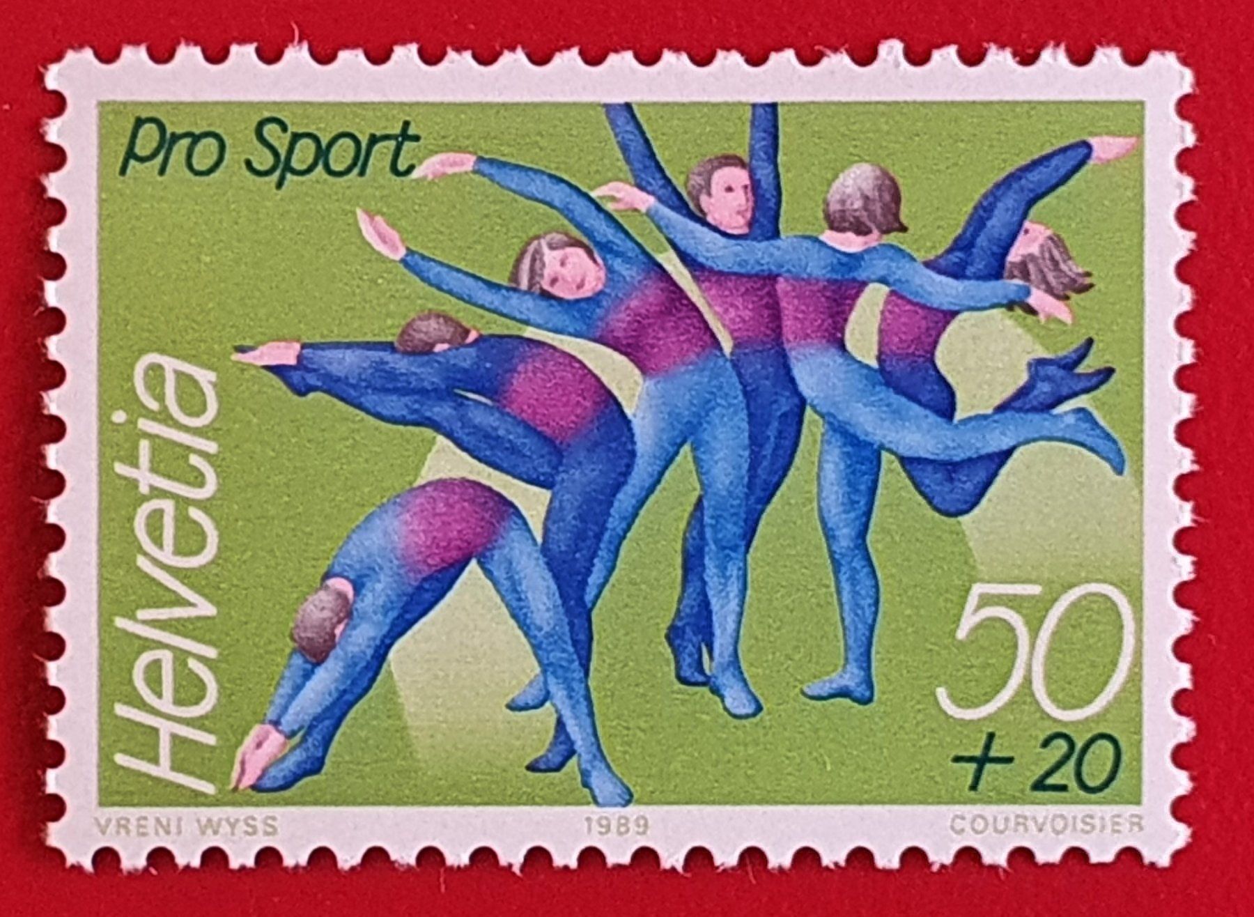 Tutti i francobolli: PRO SPORT W 67 1989** POSTFRISCH – Nuovo (secondo la descrizione) da Düdingen venduto da Quartierstrasse
