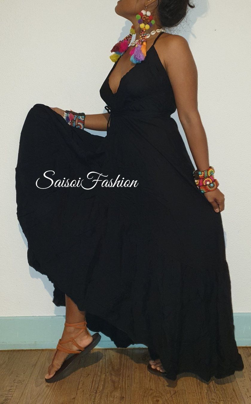 Vestiti: Sommer Boho,Strand black Maxikleid XS-L – Nuovo e nell'imballaggio originale da Ebmatingen venduto da SaisoiFashion 3