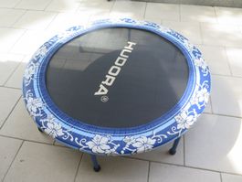 kleineres Trampolin Hudora blau Durchmesser ca. 120cm