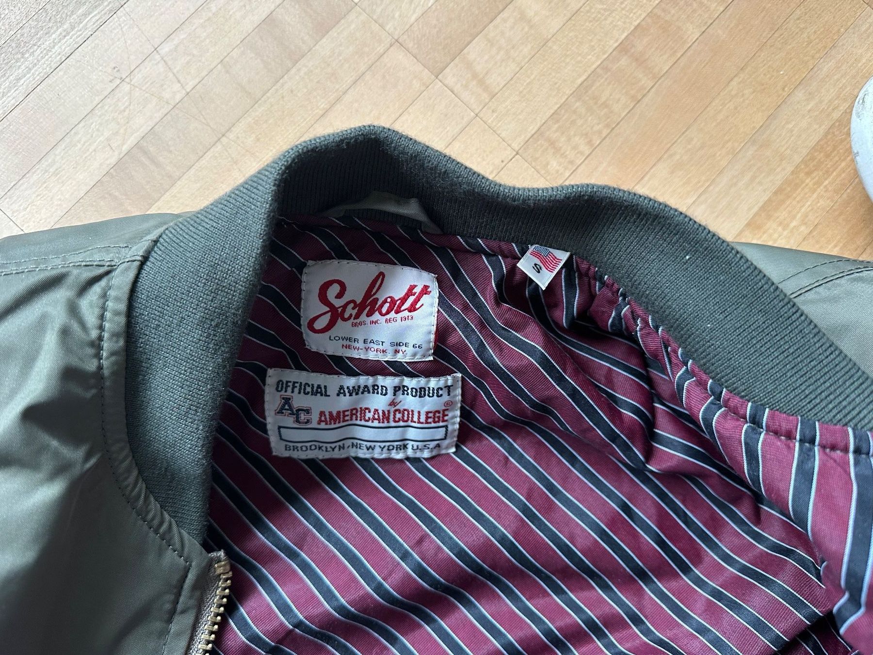 Schott Giacche: Bomberjacke Schott NYC, Grösse XS/S – Nuovo (secondo la descrizione) da Winterthur venduto da Hoesch007 3
