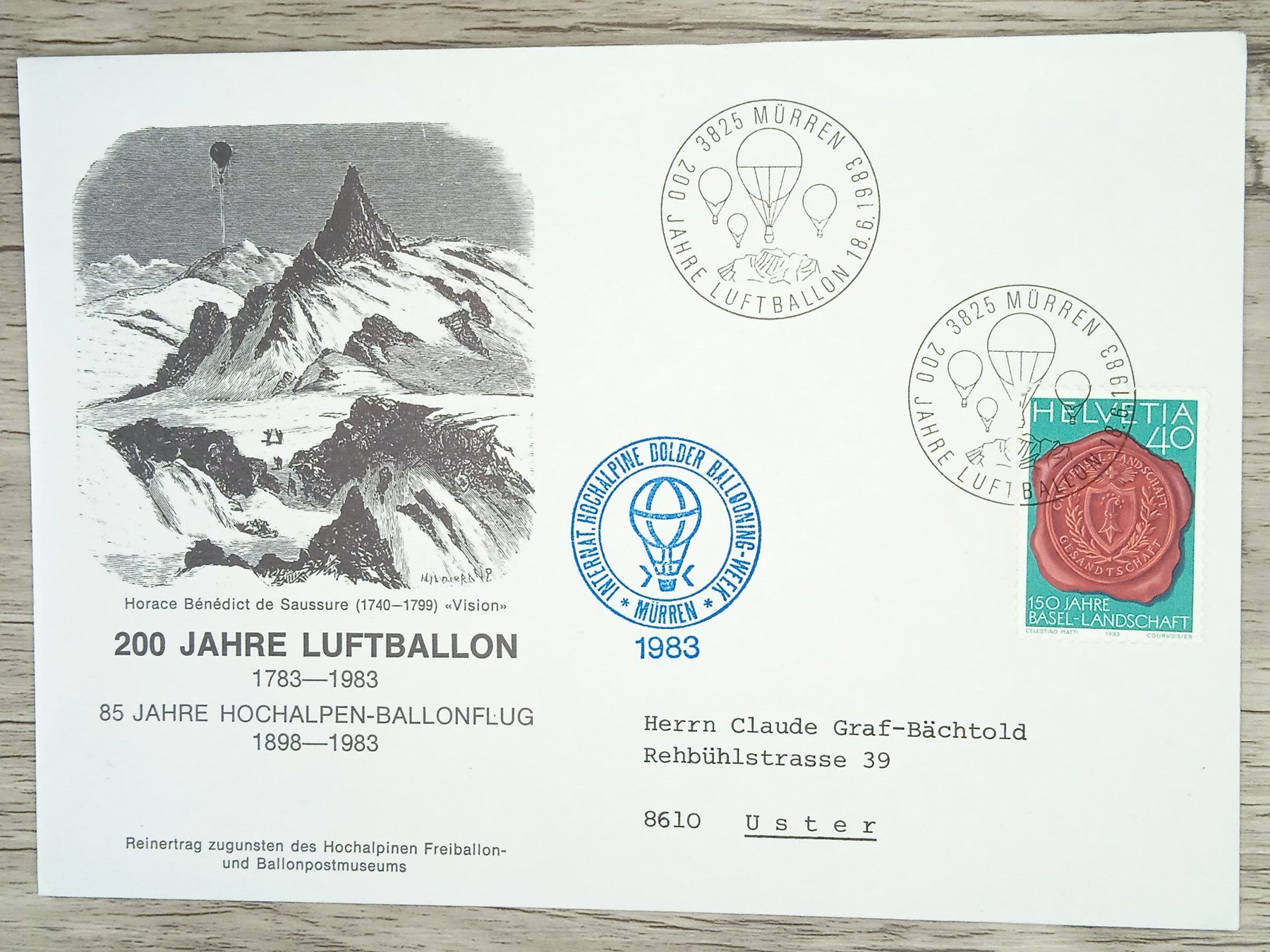 Tous les timbres: TR17 Enveloppe + Timbre Suisse 1983 – D'occasion à Cousset par Patrick_Collections
