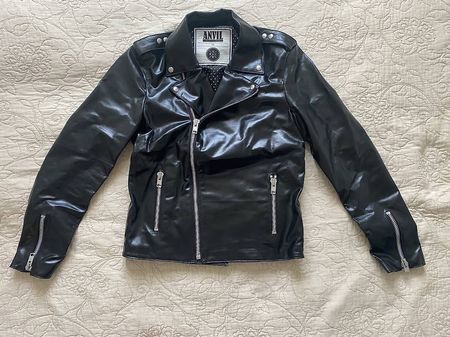 Veste en cuir Anvil x The Bloody Beetroots - NEUVE (S)