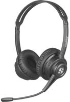 SANDBERG Bluetooth Headset ANC+ENC Kopfhöhrer Mikrofon schw.