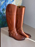 RALPH LAUREN COLLECTION Stiefel Leder Cognac Gr.38 - 38,5 8B