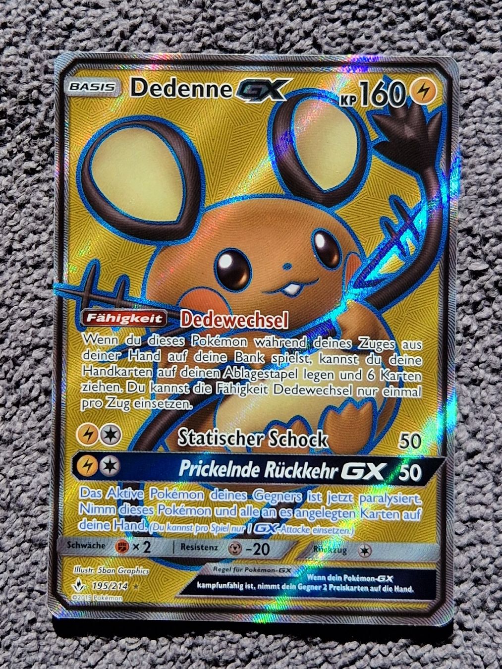 Pokémon Sammelbilder & Trading cards: Pokemon Dedenne GX – Gebraucht aus Gossau SG von Sev7ven