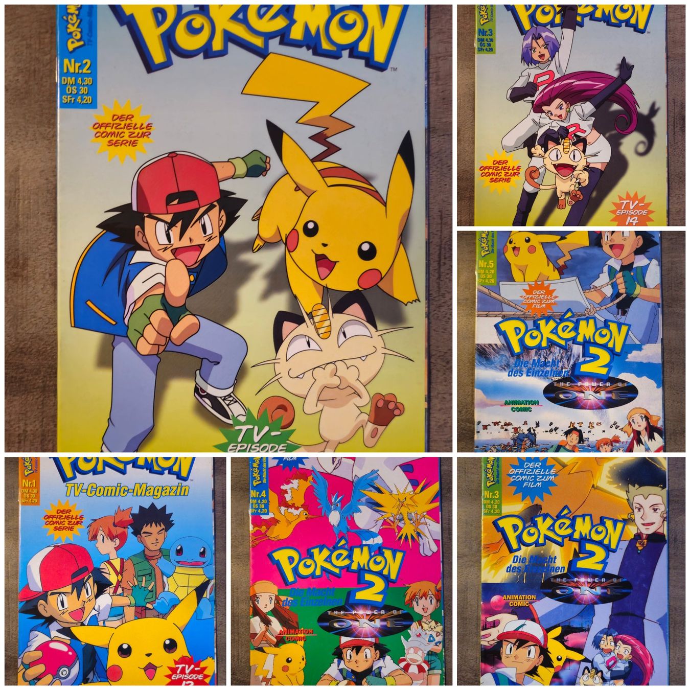 Pokémon Carte collezionabili: 6x Pokemon Comics Hefte Magazine Pikachu – Usato da Alpnach Dorf venduto da FrankyFranks