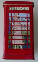 Blechdose Spardose Telefonzelle England UK Geld sparen Box