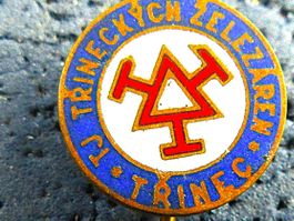 TRINEC TCHEQUE SPORT ANSTECKNADEL ENAMEL VINTAGE OLDI