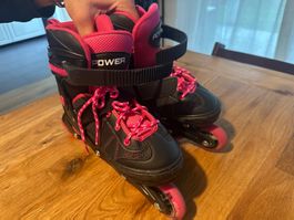 Inline Skates Gr. 34-37 (verstellbar) schwarz/pink