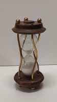 Vintage Holz Glas Sanduhr (L28)