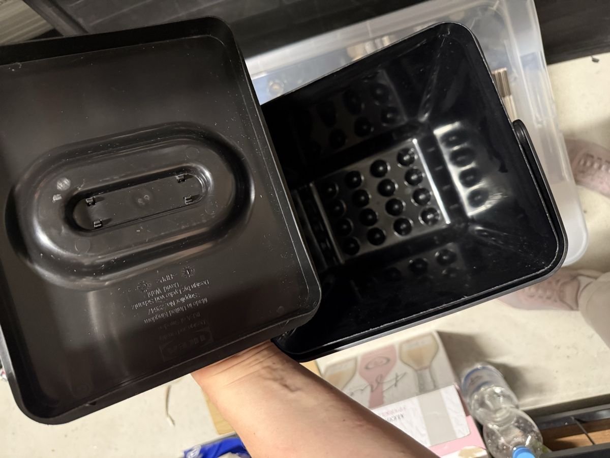 Ikea Cestini per rifiuti: IKEA Abfalleimer schwarz mit Tragegriff – Usato da Schlieren venduto da Bella79 3