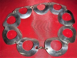 Halskette mit 9 Ringe Silber (#1)
