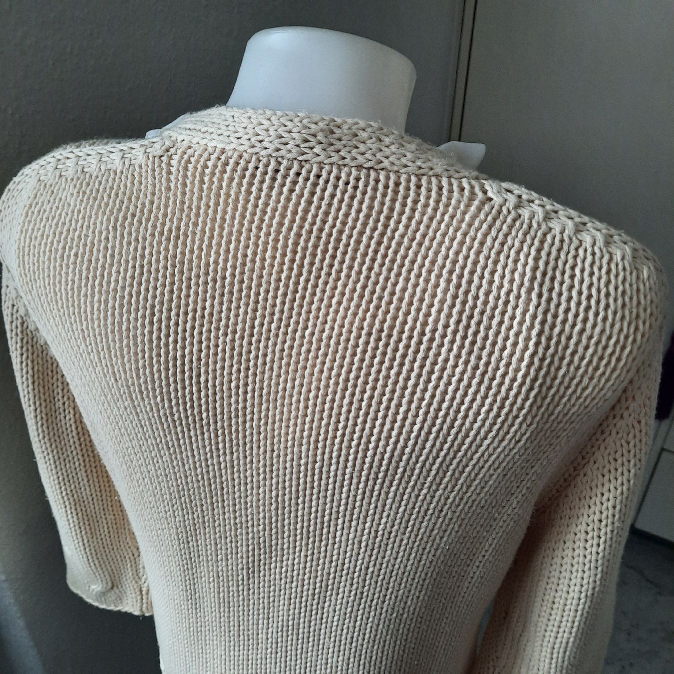 Luisa Cerano Jacken: Strickjacke Luisa Cerano Gr. 36 beige Baumwolle. – Gebraucht aus Hinwil von Wuschi40 9