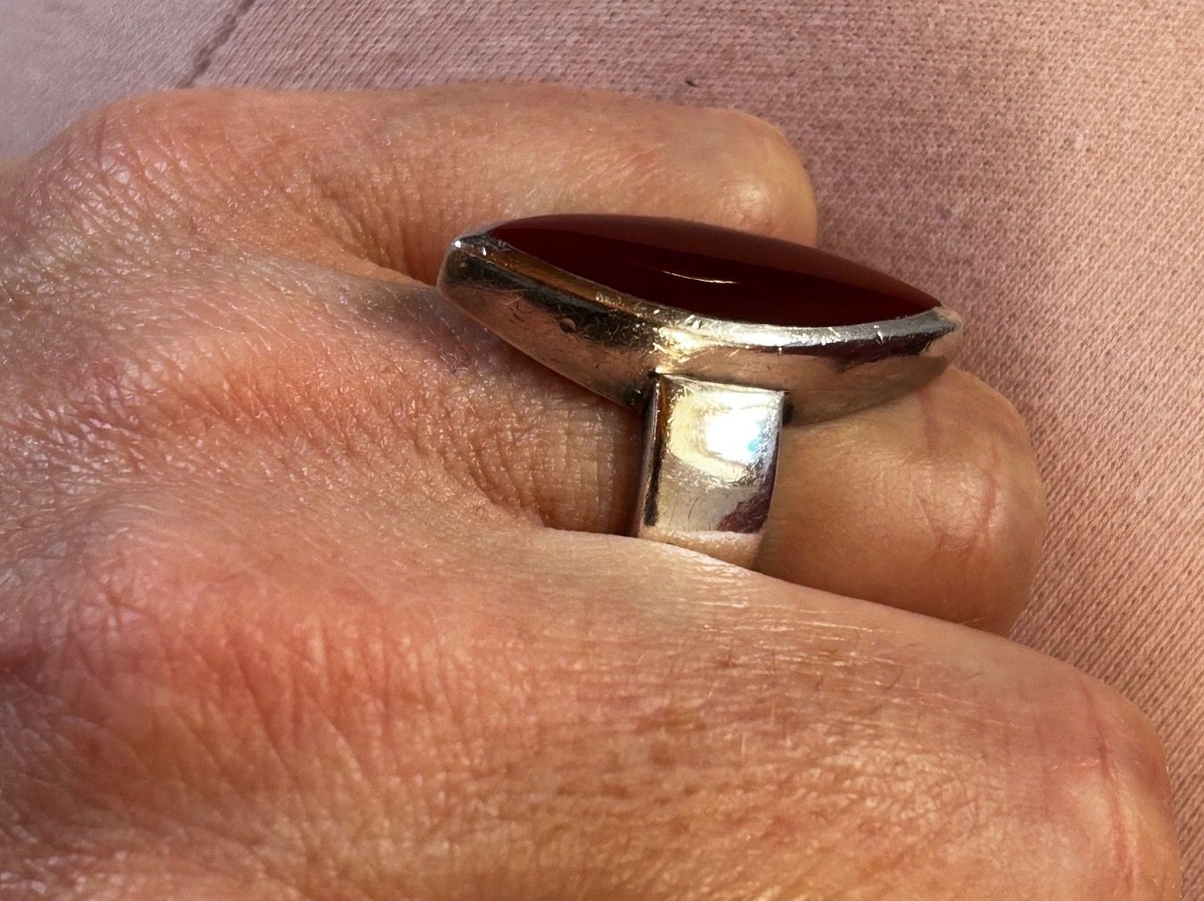 Anelli: Silberring Jaspis (56/18) – Usato da Dittingen venduto da Bellevista 3