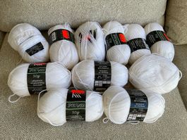 Strickwolle Set mit 20% Wolle 11 x 50 gr Reste NEU