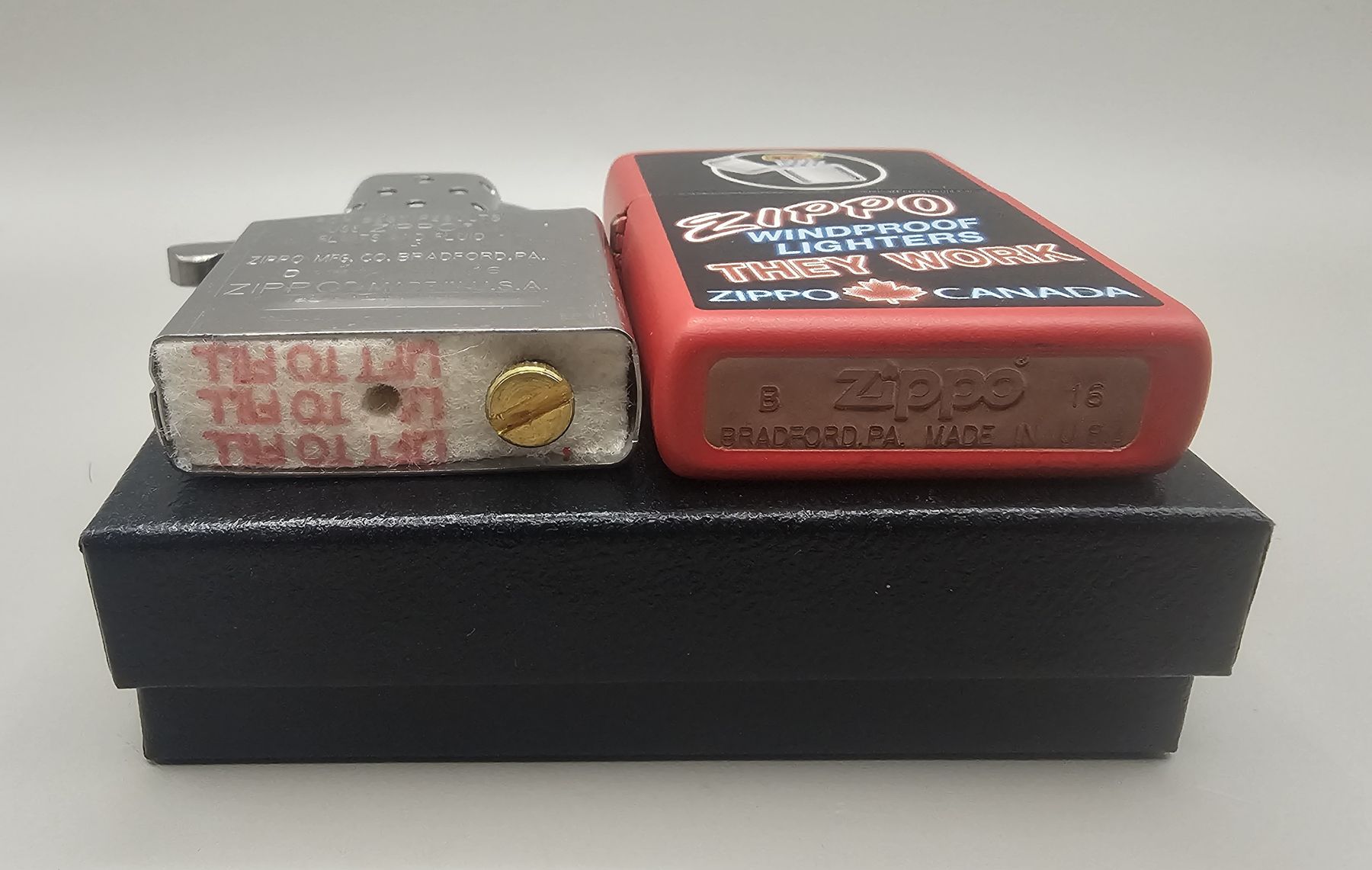 Zippo Accendini: Zippo Canada Red mat New box – Nuovo e nell'imballaggio originale da Pampigny venduto da Calypso06 3