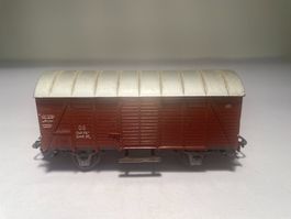 Kleinbahn geschlossener Güterwagen Braun ÖBB, DC Achsen