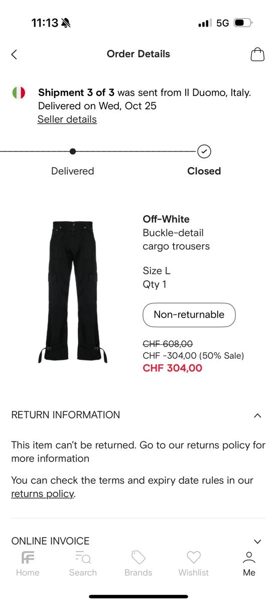 Off-White Pantaloni: Off white cargo pants L – Usato da Giubiasco venduto da Darkemperor 2