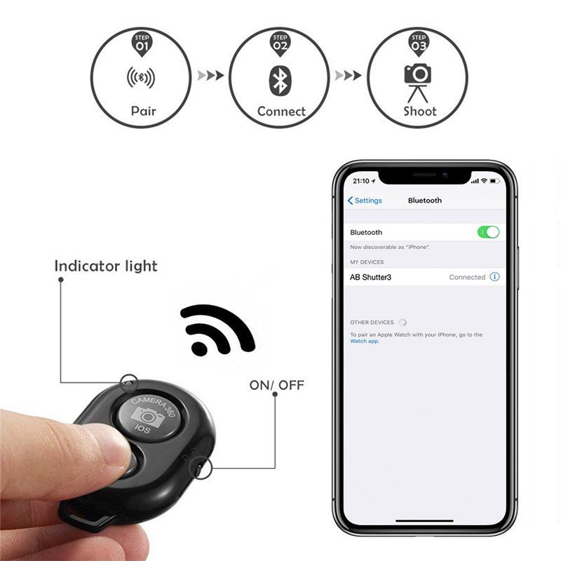 Stative & Köpfe: Fotostativ Kamerastativ Stativ 102cm mit Bluetooth Remote – Neu und originalverpackt aus Châtelaine von topshop.switzerland 4