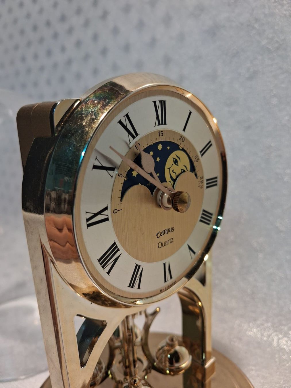 Orologi da terra & Orologi da parete: Tischuhr Tempus Quartz mit Mondphasen – Usato da Winterthur venduto da mar_jwg7 4