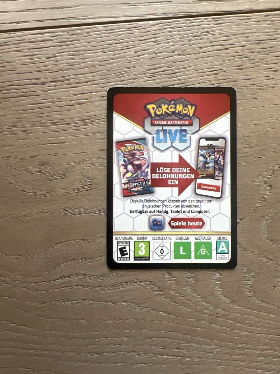 Cartes: Pokemon code Karte fehl Druck – D'occasion à Ebikon par immo-th 1