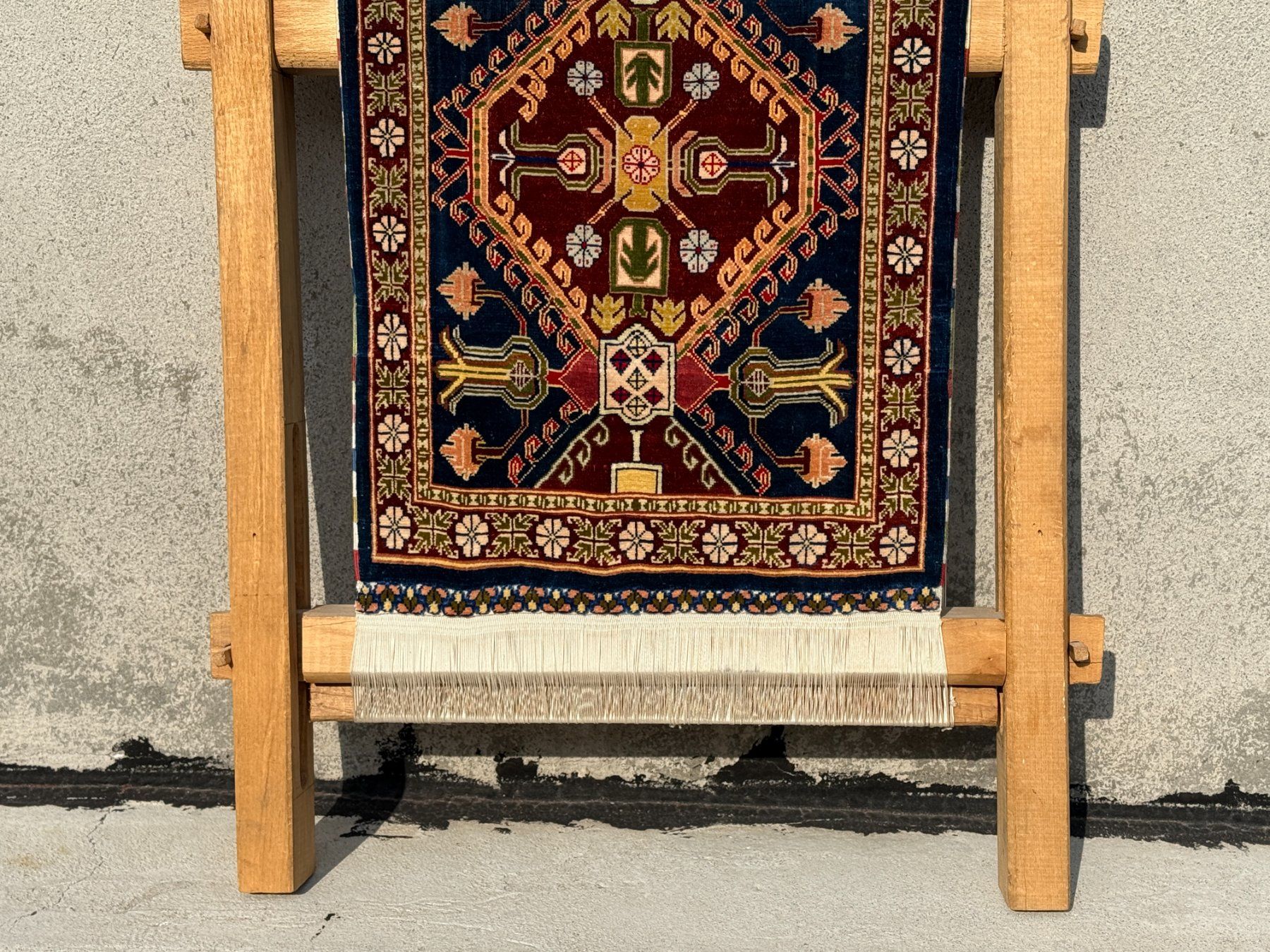 Tappeti: Hereké Seide mit Originalwebstuhl 47x34cm - Webstuhl 74x53cm – Usato da Vacallo venduto da cri_229f 4