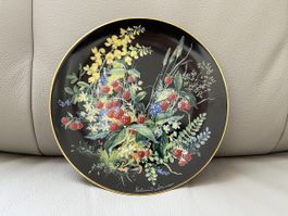 Sammelteller Himbeeren unter Ginsterblüten Carl Schumann