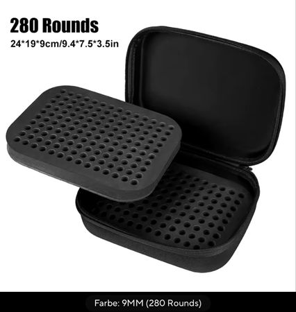 Munitionstasche Munitionskoffer 9mm Para ca. 24x19x9cm