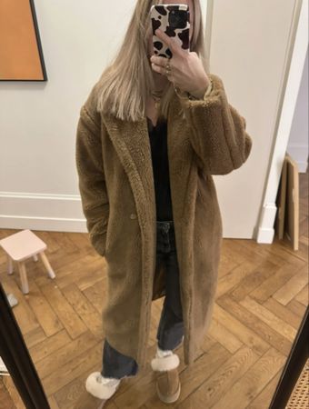 Gerard Darel Teddy Bear Coat, Size 36, Warm Winter!