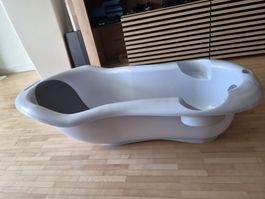 Babybadewanne weiss/grau guter Zustand